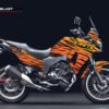 Decal Stiker KAWASAKI VERSYS 250 TIGER CAMOUFLAGE V5